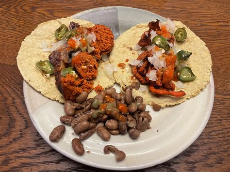 Tacos Al Pastor Y Tacos Campechano Y Frijoles Dining And Cooking