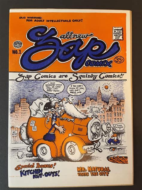 Zap Comix 1 1968 Second Printing R Comicbookcollecting