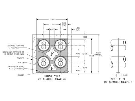 Fabricated Duct Spacers Underground Devices