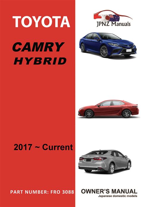 Toyota Camry Hybrid Owners User Manual In English Current