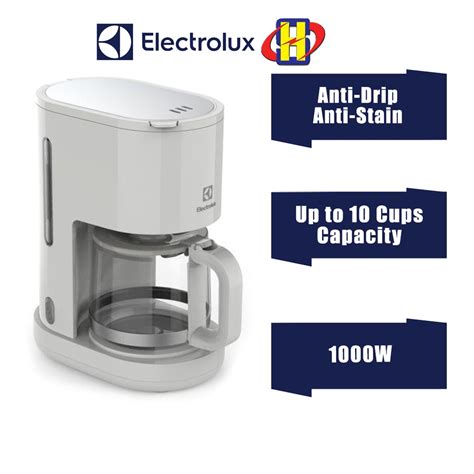 Electrolux Coffee Maker 125l1000w Anti Drip Anti Stain Protection