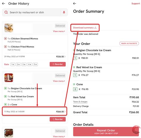 How To Get Invoices From Zomato