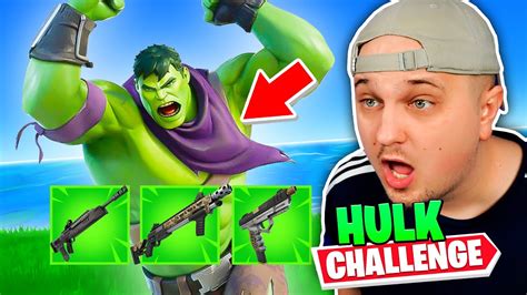 Hulk Challenge W Fortnite Youtube