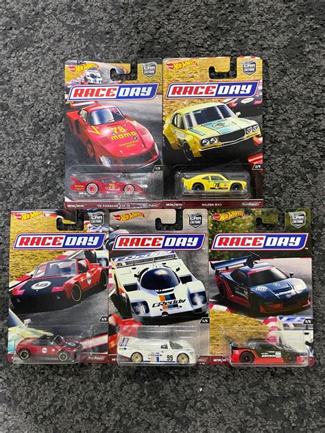 Race Day RACEDAY Set Porsche Nsx RX Hot Wheels Hotwheels Hobbies Toys Toys Games On