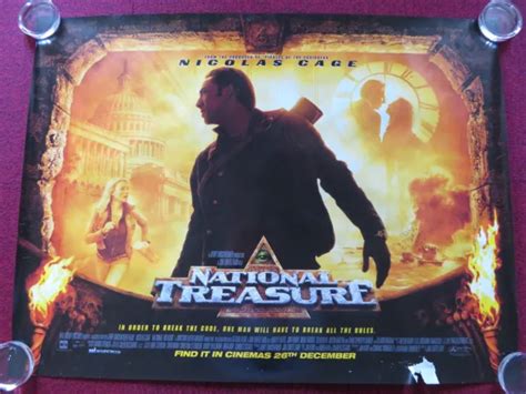 National Treasure Quad X Rolled Poster Disney Nicolas Cage