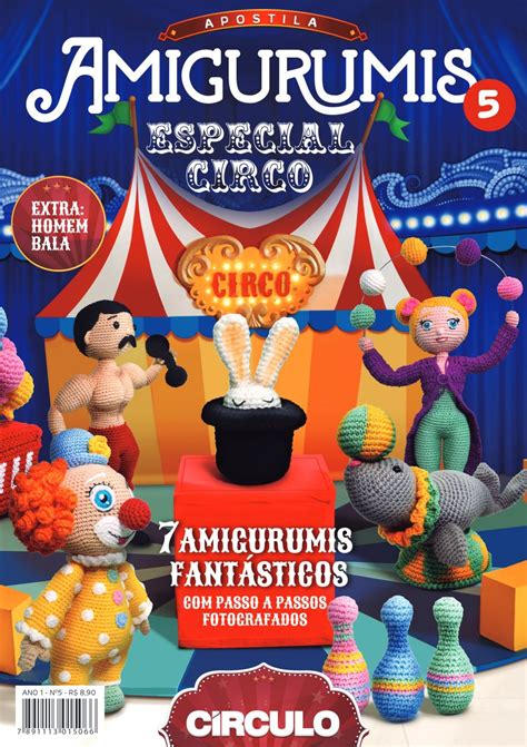 Revistas Apostila Coleção Amigurumi Círculo Lojas Baratão