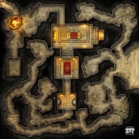 Brass Dragon Lair Battle Map Dungeons And Dragons Homebrew Dungeons