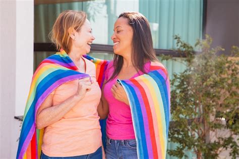 Premium Photo Lgbt Lesbian Couple Love Moments Happiness Concept