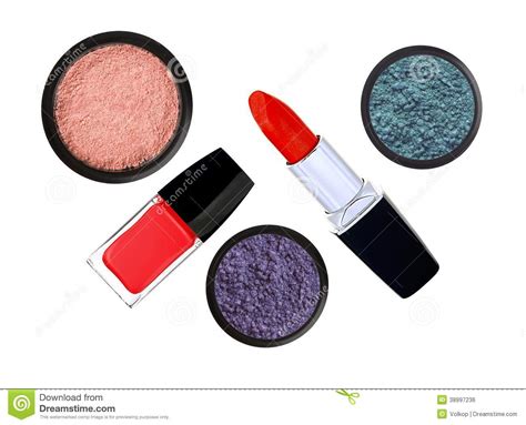 Collection of Various Make Up Accessories Stock Photo - Image of drop ...
