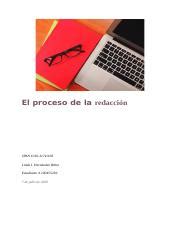 Tarea El Proceso De La Redaccion Docx El Proceso De La