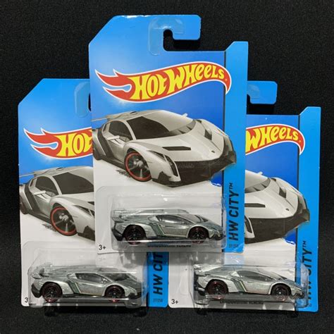 Jual PROMO HOT WHEELS LAMBORGHINI VENENO SILVER TERMURAH Shopee Indonesia