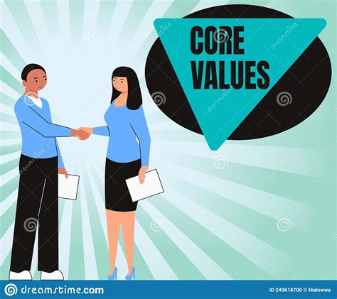 Text Sign Showing Core Values Conceptual Photo Belief Person Or