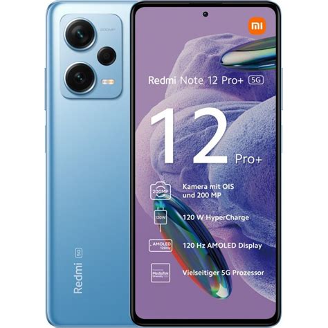 Xiaomi Redmi Note 12 Pro+ 5G 8GB+256GB Smartphone (16,94 cm/6,67 Zoll ...