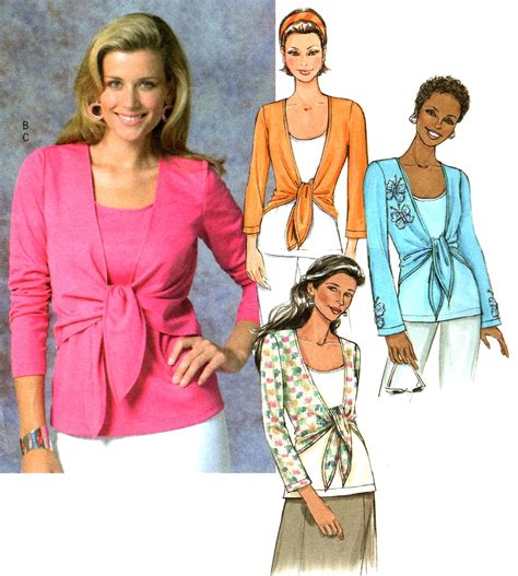 Amazon Butterick 4396 Sewing Pattern Misses Full Figure Tops Size