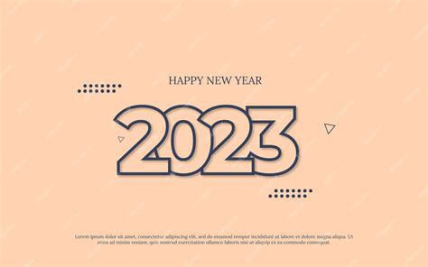 Premium Vector | 2023 logo design with modern background