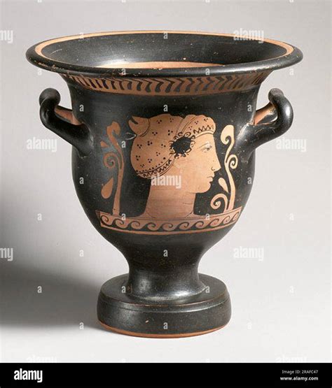 Terracotta Bell Krater Bowl For Mixing Wine And Water 325 BC By