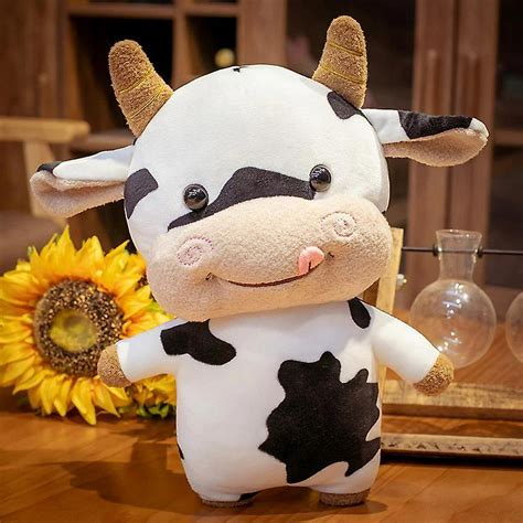 Muñeco De Peluche De Vaca Bonita De Dibujos Animados De 30 Cm Regalo