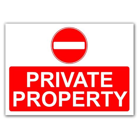 private property sign signz