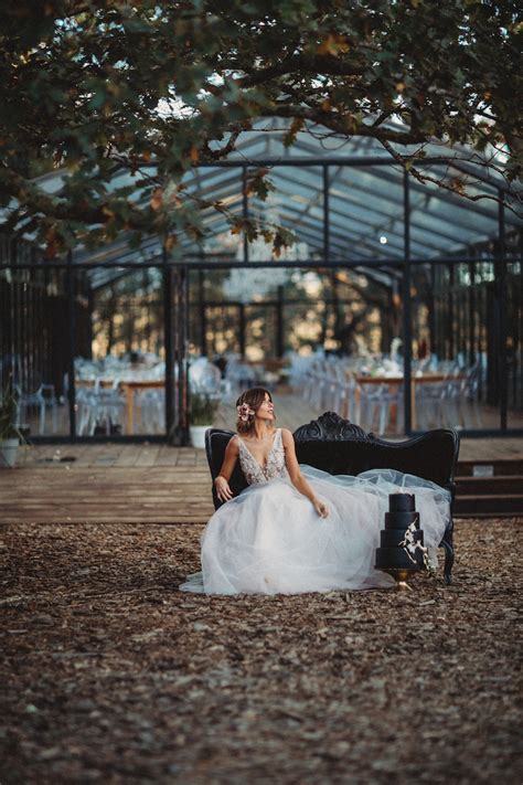 Dramatic Feminine Black Blush And Nude Wedding Ideas