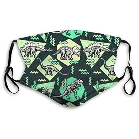 Comfortable Windproof Mask，dinosaur Pterodactyl，printed