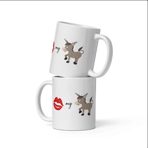 Kiss My Ass Mug Funny Coffee Mug Sarcastic Mug Snarky Mug Funny Gift Gag Gift Bestie Gift