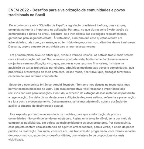 Valorização De Comunidades E Povos Tradicionais No Brasil Redação