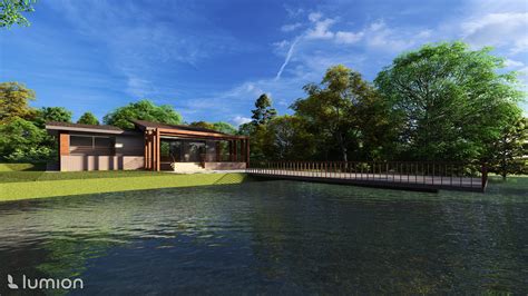 Mimari Proje Lake House Architecture Project On Behance