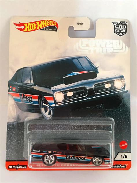 Hot Wheels Plymouth Barracuda Hemi Preto Power Trip Car Culture