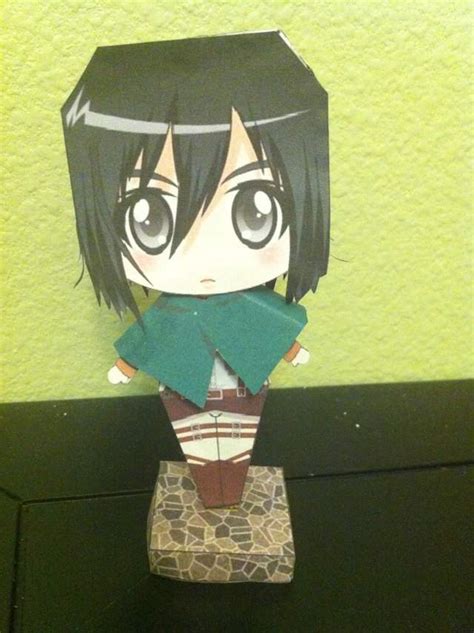 Mikasa Ackerman Papercraft Anime Amino