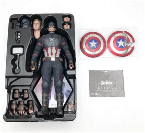 UNBOXING HOT TOYS Avengers Endgame Película Obra Maestra 1 6 Mm 536 Capitán América EUR 270 00
