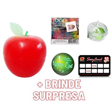 Kit Maçã 4 Itens Prazer Brinquedo Adulto Erótico Sex Shop Bolinha Raspadinha Shopee Brasil