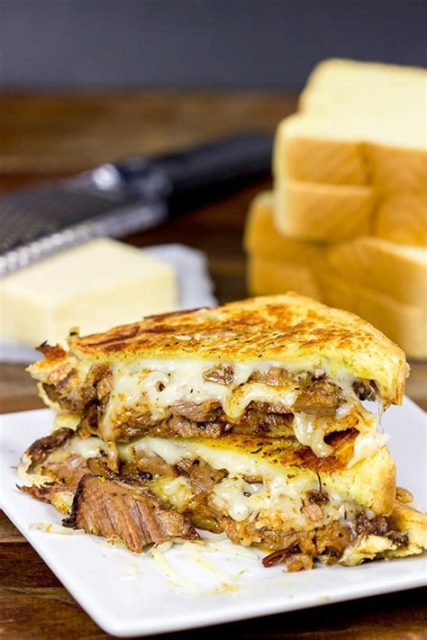 Smoked Brisket Grilled Cheese | Take grilled cheese to a whole new level!