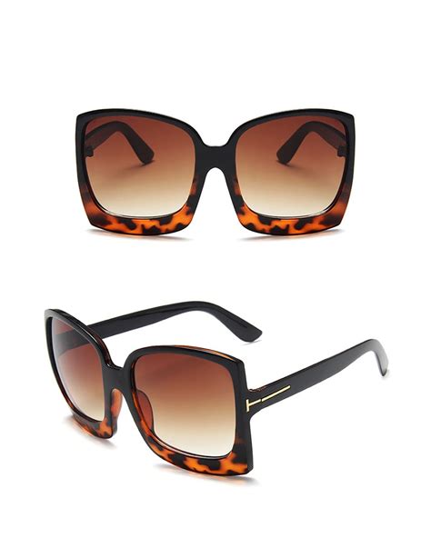 1pair Oversized Ombre Lens Frame Sunglasses Online Discover Hottest Trend Fashion At