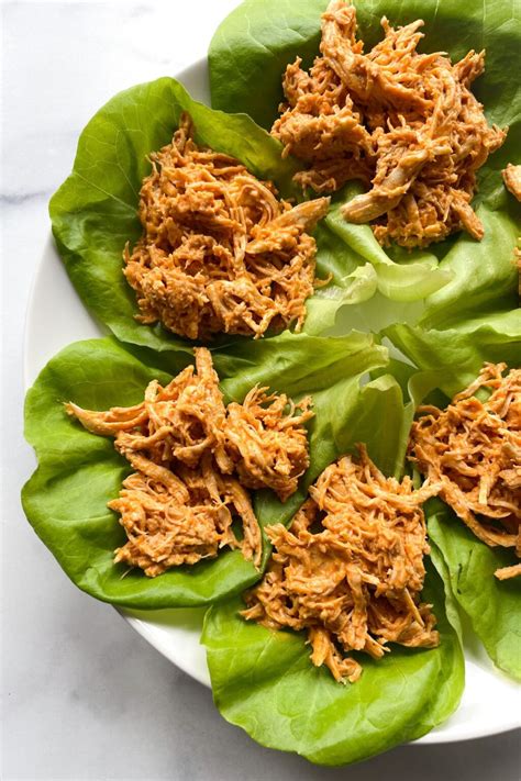 Buffalo Chicken Lettuce Wraps Low Carb Hellofrozenbananas