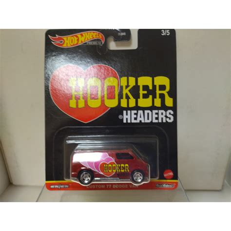 DODGE VAN 1977 CUSTOM HOOKER HEADERS 1 64 HOT WHEELS PREMIUM BCN STOCK CARS