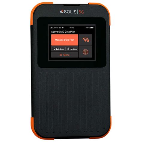 Simo Solis 5g Mobile Wi Fi Hotspot With Lifetime Data Black Orange Best Buy Canada