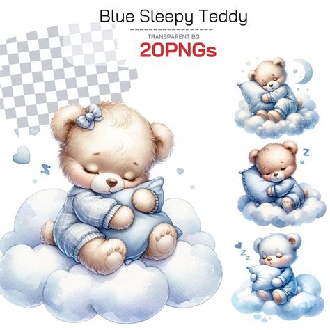 Blue Teddy Bear Baby Shower Clipart Orsetto Carino In Mongolfiera Boho