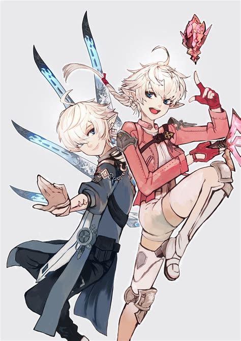 Alisaie Leveilleur Red Mage Alphinaud Leveilleur And Sage Final