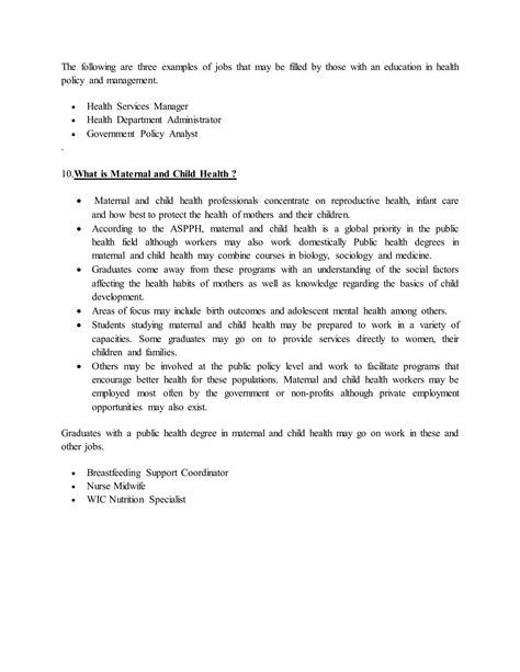 Master of Public Health: Degree Requirements and Career Paths 20