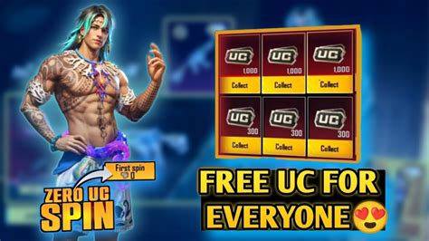 Free Uc For Everyone ZERO UC SPIN Get Free Uc A2 Royal Pass