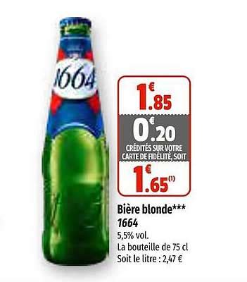 Promo Bi Re Blonde Chez Coccinelle Express Icatalogue Fr