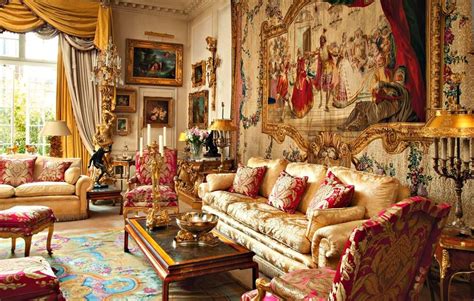 Opulent Traditional Sitting Room With A Grand Tapestry Opulent