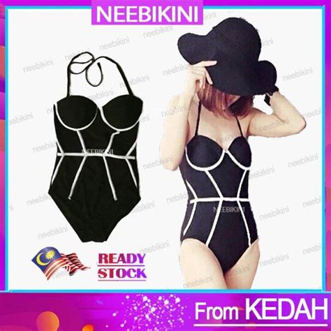 woman bikini 1 piece swimsuit women bikini 女士比其尼泳衣女人韩式泳装 woman swimming