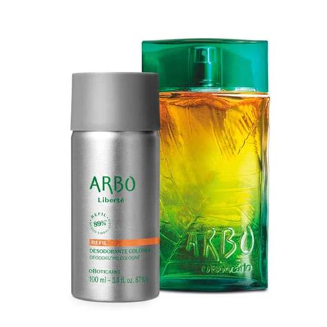 Combo Arbo Liberté Desodorante Colônia 100ml Refil 100ml Kit para