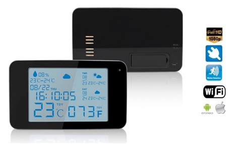 Камера с часами FULL HD + IR LED + WIFI со станцией Meteo | Efeel.ru
