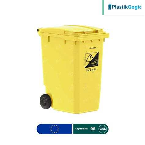 Contenedor Con Ruedas Plastik Gogic L Gal Zero Spill