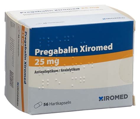 PREGABALINE Xiromed Caps 25 Mg Blist 56 Pce Commander En Ligne