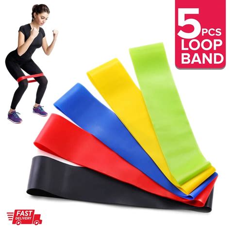 Resistance Bands Set Men Elastic Fitness Accessory Workout Etsy