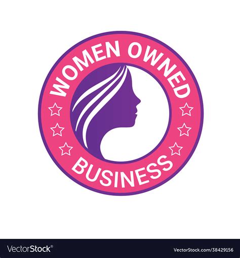 Women Owned Logo Design Royalty Free Vector Image