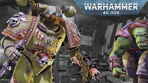 For Nurgle Plague Marine Vs 400 Orks Warhammer 40k Space Marine